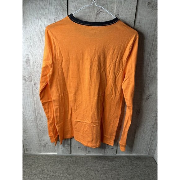 Cat & Jack Boys Shirts Size XL (16) Teal Green Dinosaur & Orange Long Sleeves - Picture 9 of 11